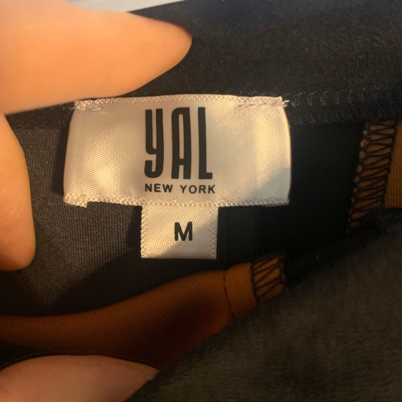 YAL size medium suede  colorful stripe skirt - Picture 3 of 4